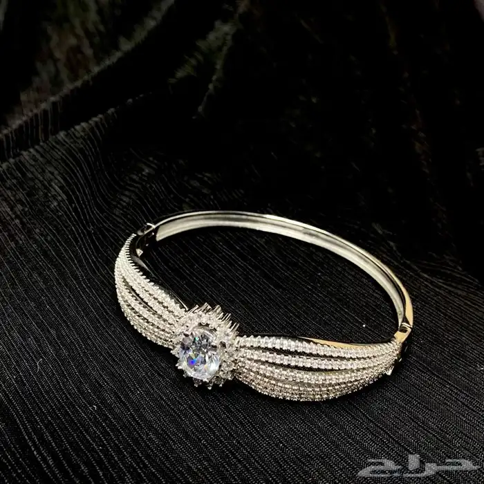 اسواره فضه ( Silver ) عيار 925 مرصعة بزركون 1