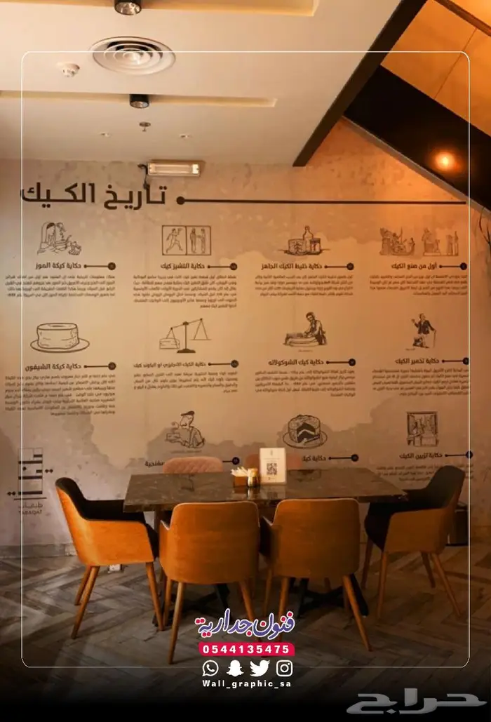 ورق جدران مطاعم أفكار جديدة الرياض 12