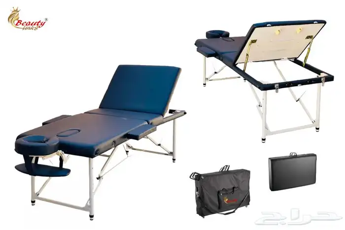 سرير مساج شنطه متنقل المنيوم من مادة الفوم الطبي 3