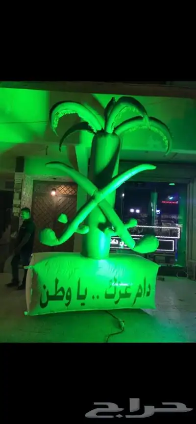 بلونات وليزر اخضر يوم وطني 8
