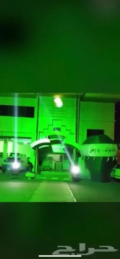 بلونات وليزر اخضر يوم وطني 7
