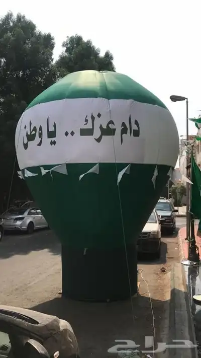 بلونات وليزر اخضر يوم وطني 10