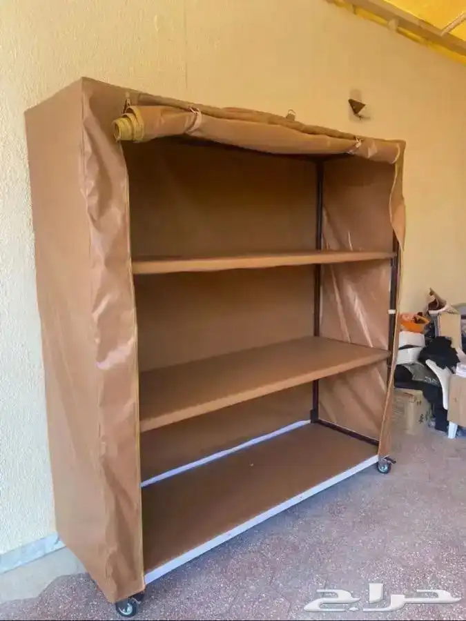 دولاب عزبة متحرك ارفف متنقل دولاب خفض وتخزين اغراض 5