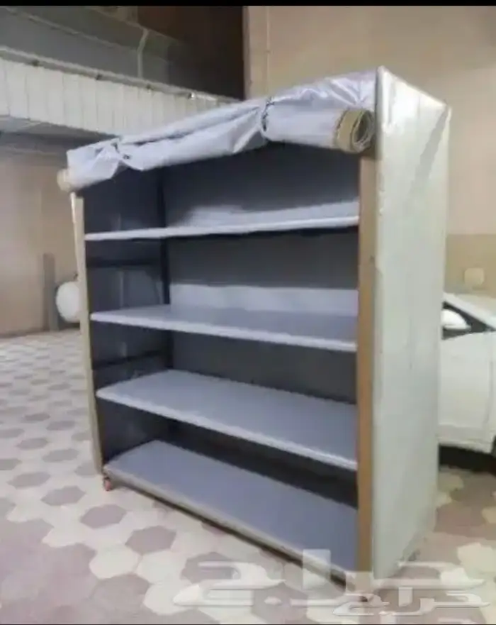 دولاب عزبة متحرك ارفف متنقل دولاب خفض وتخزين اغراض 1