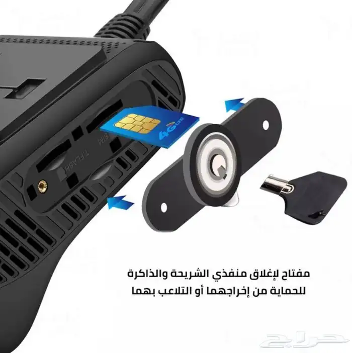 داش كام Jc400p كاميرا مراقبة مزدوجة امامية و داخلية تتبع 2