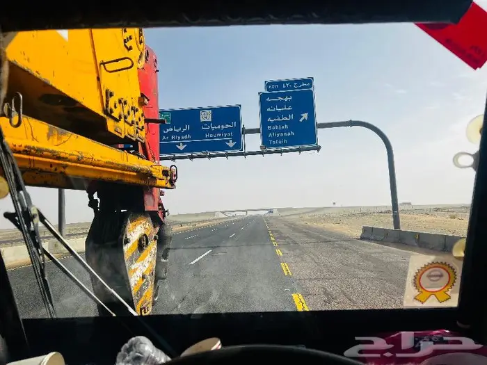 ايجار كرين 25 طن لتعديل التريلات خط الرياض 0