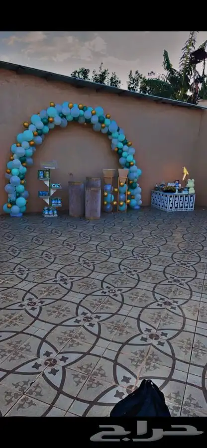 تنسيق بالونات و بالون راقص و ستي كلر و اضائة المباني 1