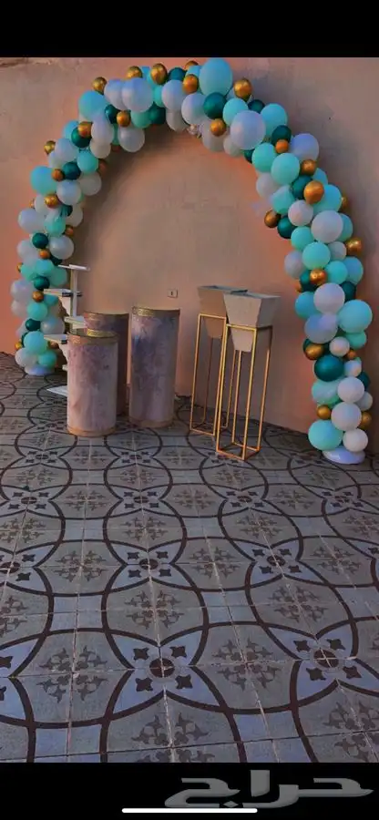 تنسيق بالونات و بالون راقص و ستي كلر و اضائة المباني 2