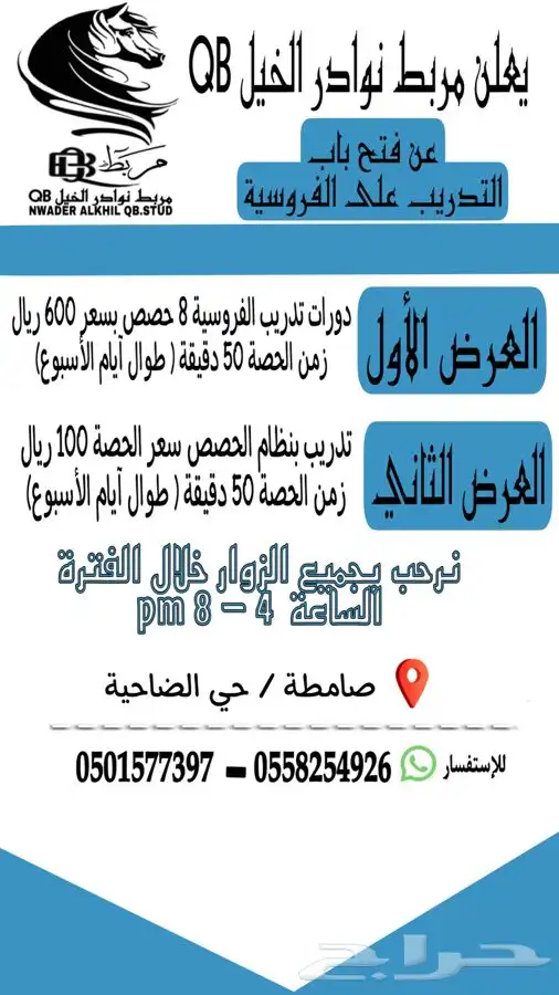 تدريب على الفروسية 1