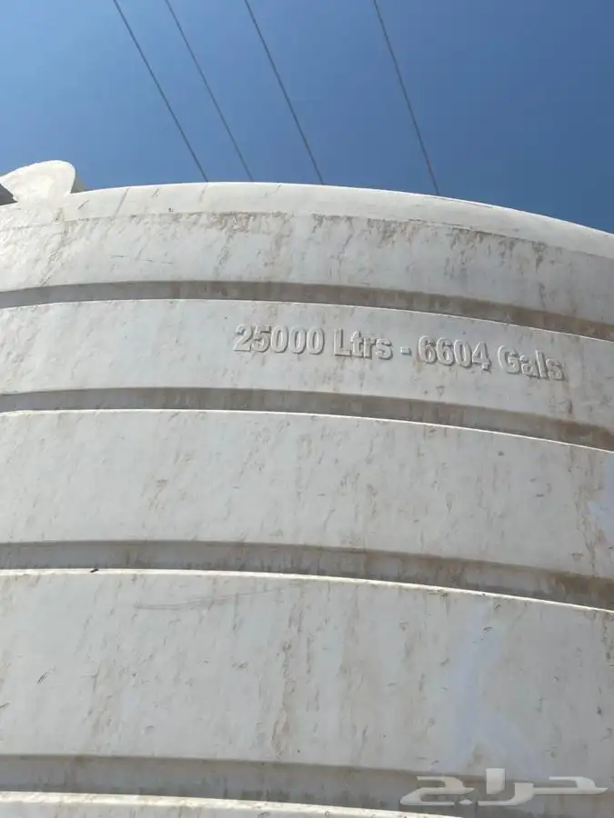 خزان ماء للبيع 25000التر نضيف 2