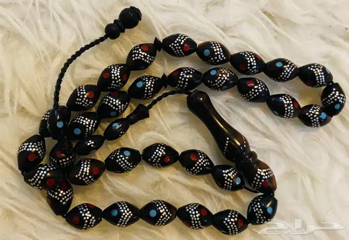 سبحة كوك مطعمه بالمعدن . 3