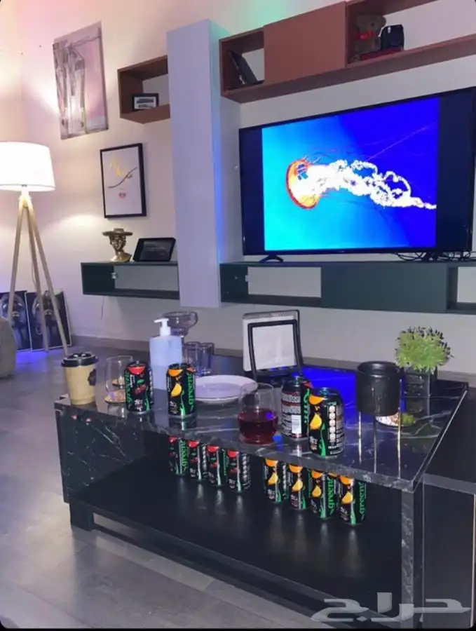 طاولات معلقه-طاولات تلفاز-مكتبة-طاولات وسط-ركن كوفي 24