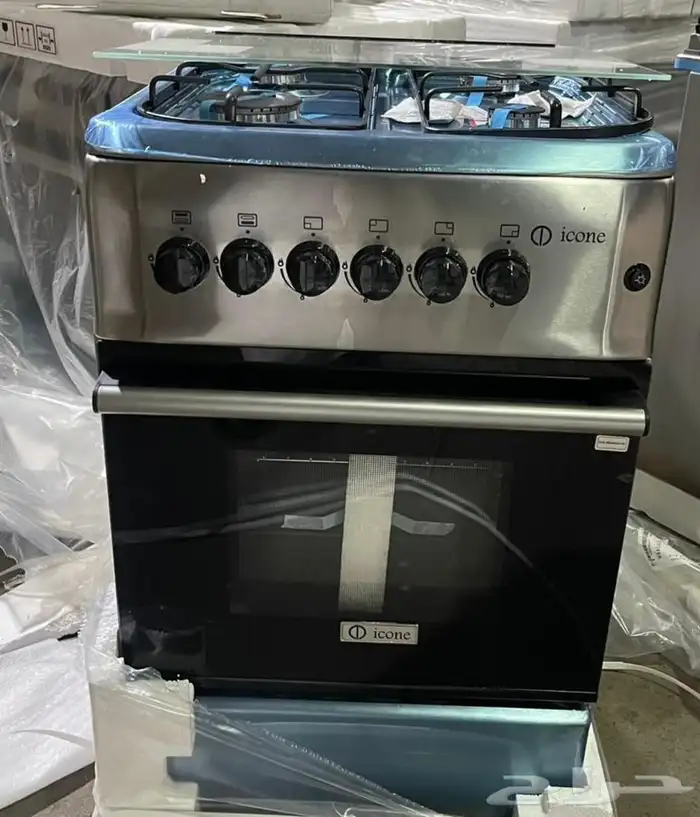 فرن غاز اي كون شبك ثقيل 90X60 تركي موصفات اطالي 5 عيون 2