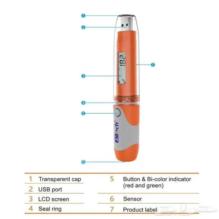 داتا لقر Data logger مسجل درجات الحرارة 0