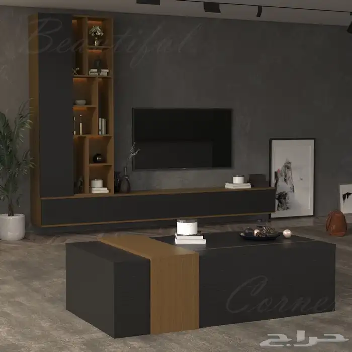 طاولات معلقه-طاولات تلفاز-مكتبة-طاولات وسط-ركن كوفي 34