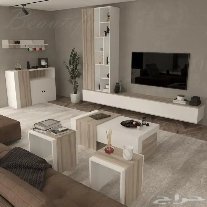 طاولات معلقه-طاولات تلفاز-مكتبة-طاولات وسط-ركن كوفي 30