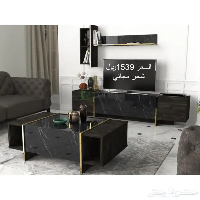 طاولات معلقه-طاولات تلفاز-مكتبة-طاولات وسط-ركن كوفي 13