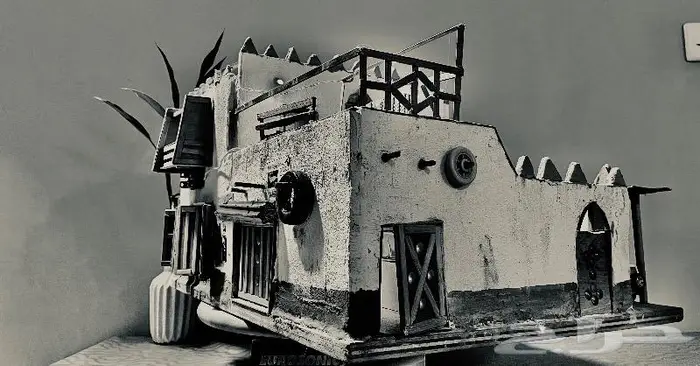 مجسم بيت شعبي قديم 0