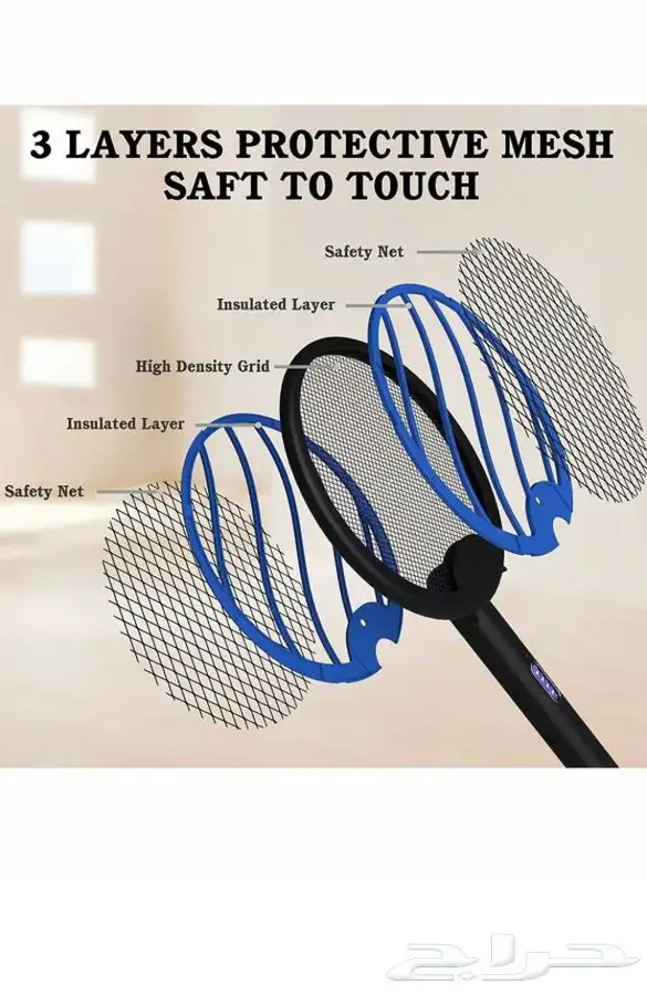 صاعق ذباب ونامس قابل لطي 3