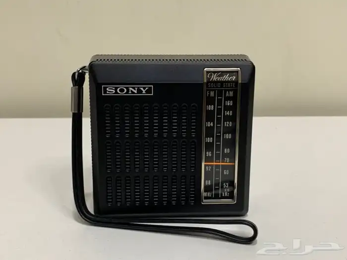 راديو TFM محمول موجتين وموجة الطقس (مخزن) 1980 1