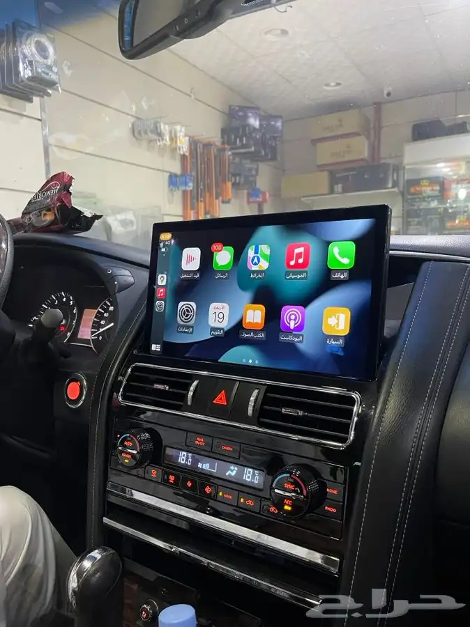 شاشة نيسان باترول 2022 نظام اندرويد وابل كار بلاي 3