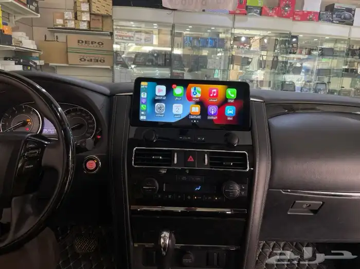 شاشة نيسان باترول 2022 نظام اندرويد وابل كار بلاي 5