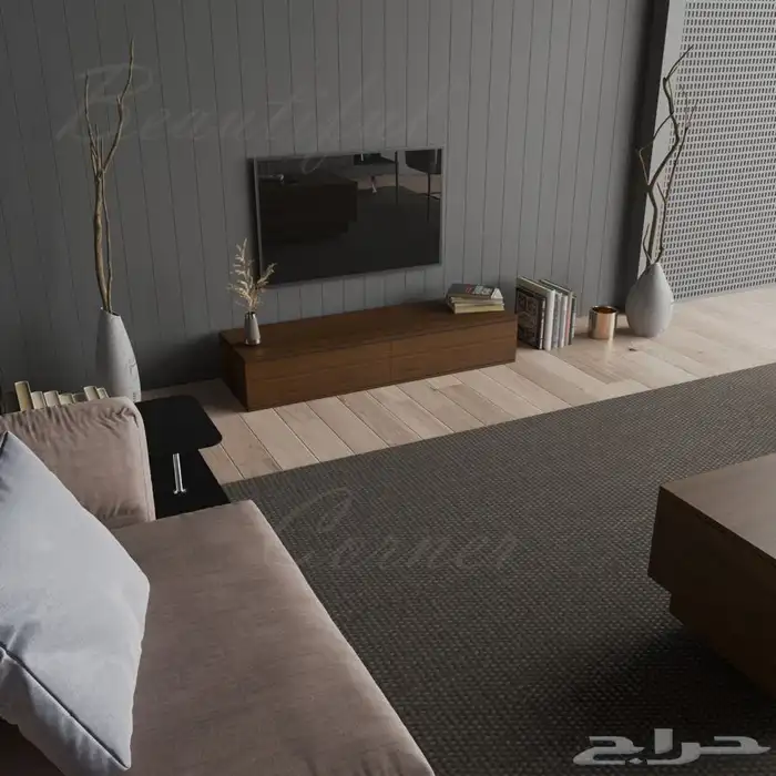 طاوله تلفاز لونين مقاس 140سم لونين ب495ريال 4