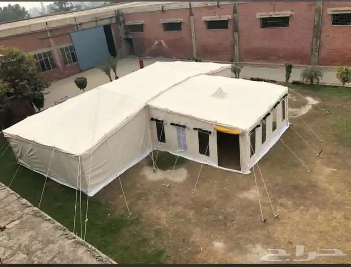 خيام تنزانية مع مقدمة وجملون شبيهة صباحية الكويت ثلاث طبقات 0