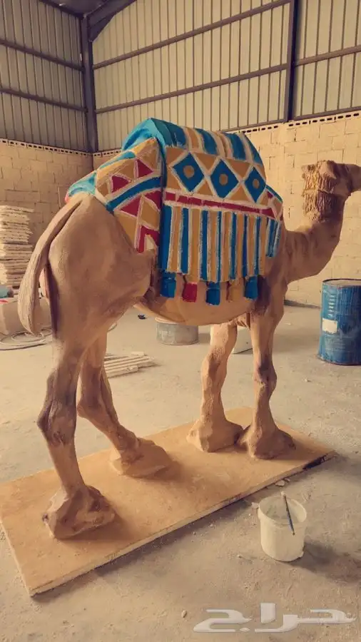 نحت مجسمات خيول و جمال و اسود ونمور و جميع الاشكال 3D 3