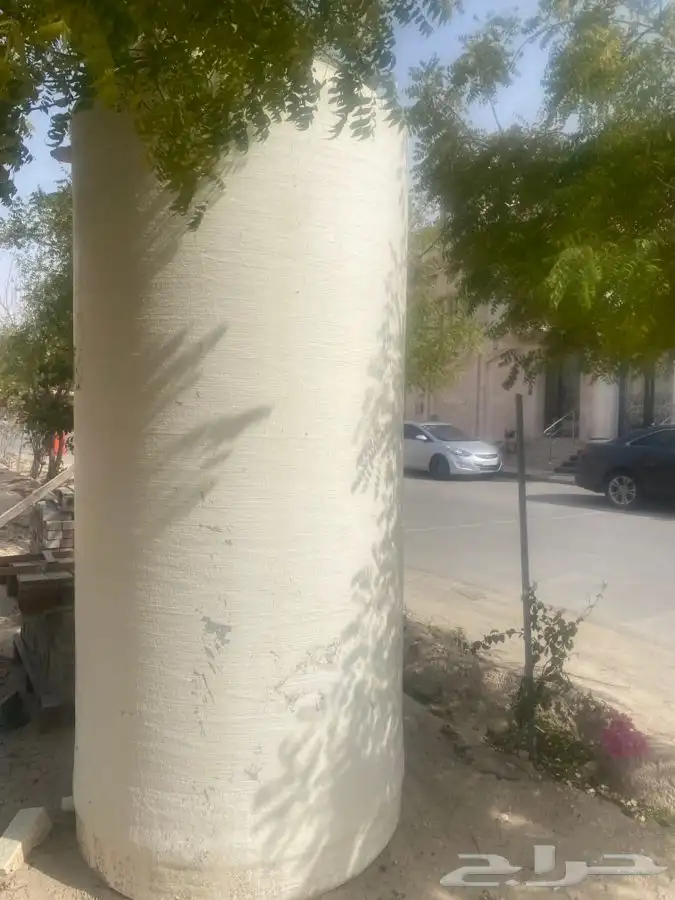 خزان ماء فيبر جلاس 3000 لتر مكعب تقريبا نظيف الموقع الاحساء 0