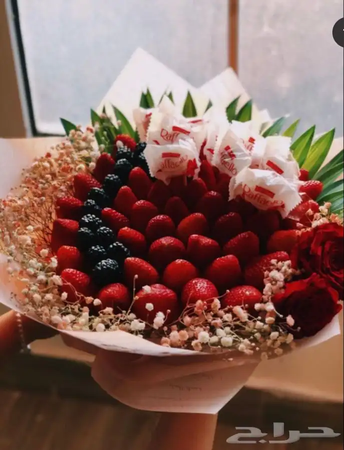 باقات فراولة ورد  26