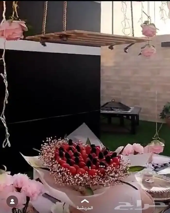 باقات فراولة ورد  45