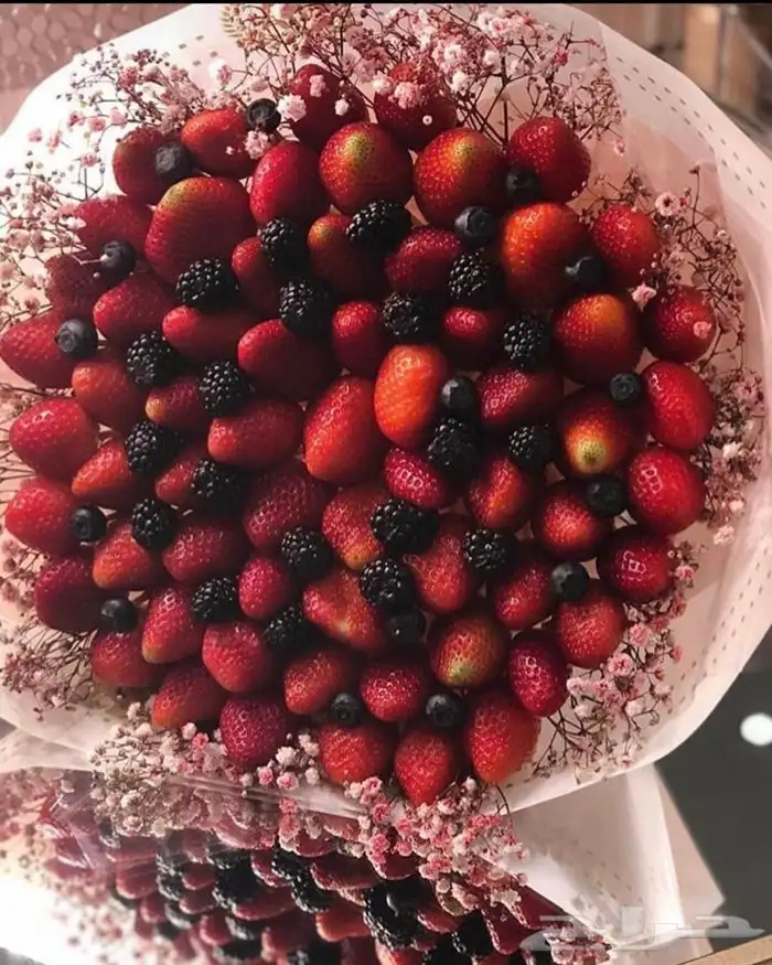 باقات فراولة ورد  27