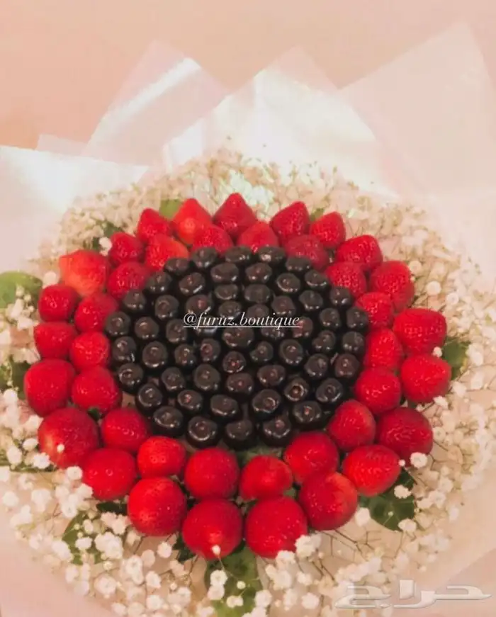 باقات فراولة ورد  2