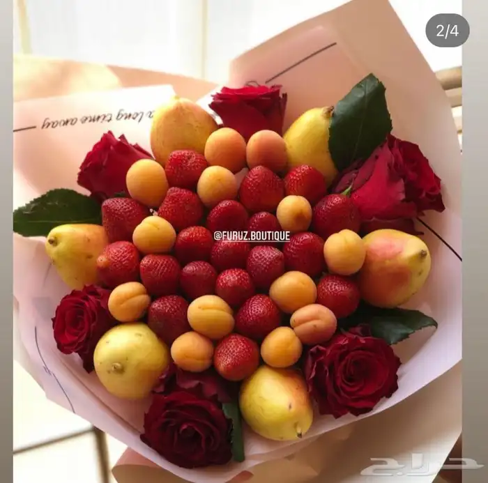 باقات فراولة ورد  14