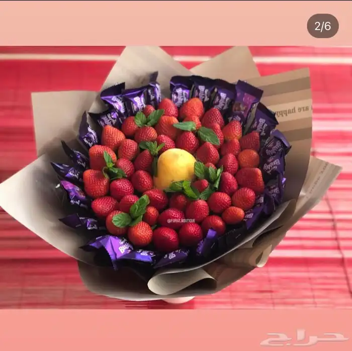 باقات فراولة ورد  19