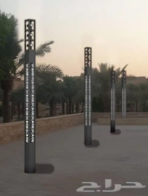 اعمده ديكوريه المنيوم حسب الشكل وحسب الامتار 99