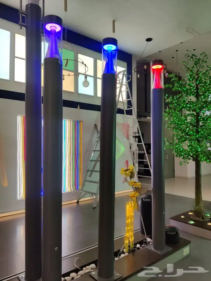 اعمده ديكوريه المنيوم حسب الشكل وحسب الامتار 25