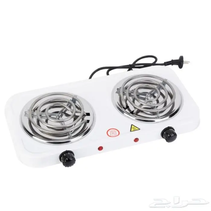 موقد كهرباء حلزوني ريفورا- 2 شعلة 2000 وات السعر  80 ريال 0