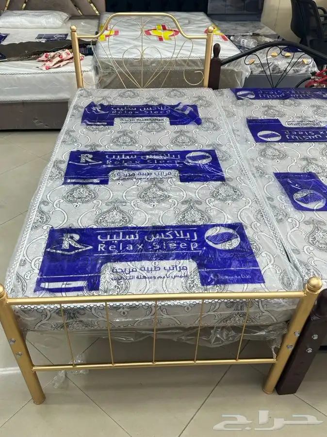 سرير خشب مرتبه سليب سرير حديد 15