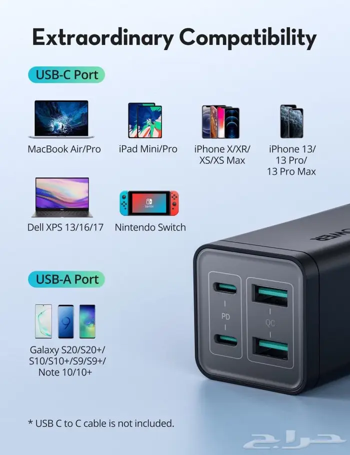 راف باور منصة شحن بقوة 65 واط 1