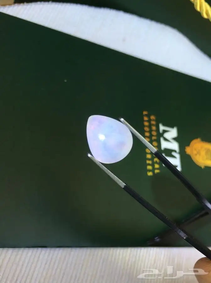 حجر أوبال كريم أبيض طبيعي - جوهرة أوبال - Opal 11