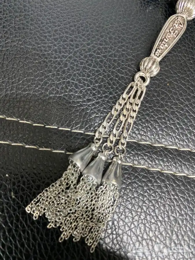 سبحه فاخرة كريستال أسود بشراب طربزونة وفواصل زركون 5