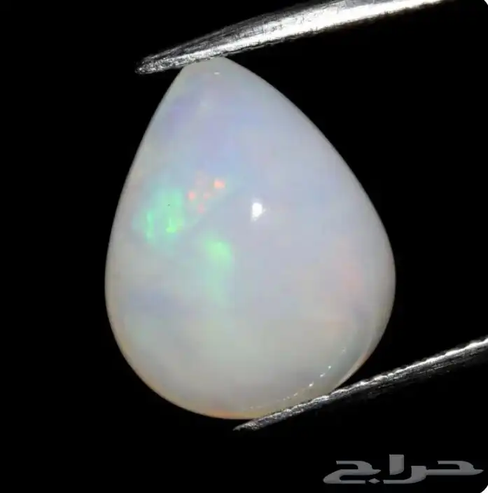 حجر أوبال كريم أبيض طبيعي - جوهرة أوبال - Opal 0
