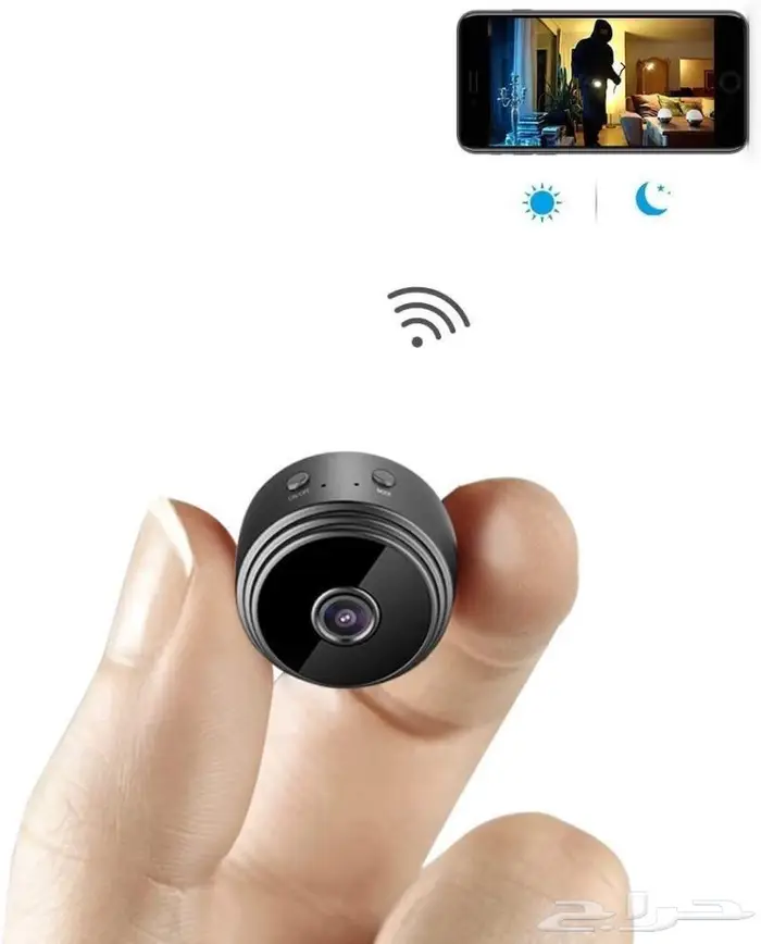 كاميرا مراقبة صغيرة لاسلكية محمولة لتسجيل الفيديوبشبكة WiFi 0