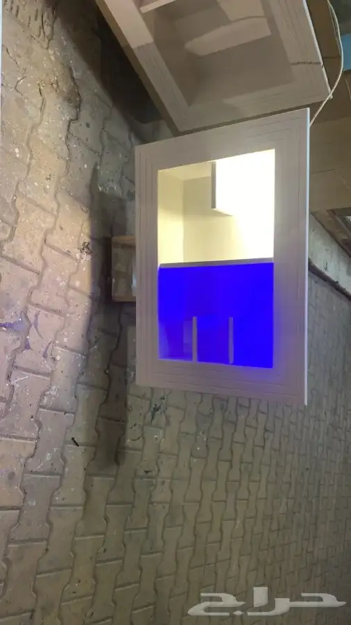 ديكور بديل المكيف الشباك خشب 18 ملي مرشوش ناري او زيتي على 8