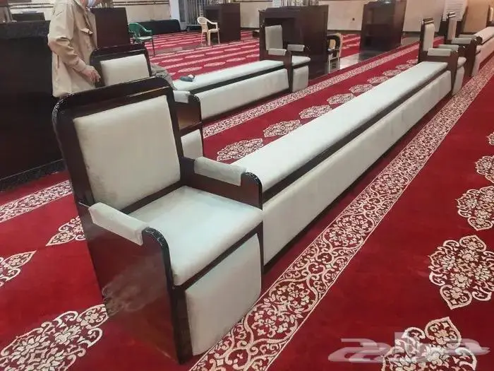 تكاية مساندظهر مساجد دواليب وحوامل مصاحف ديكورات مساجد 30