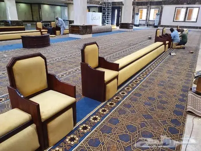 تكاية مساندظهر مساجد دواليب وحوامل مصاحف ديكورات مساجد 18