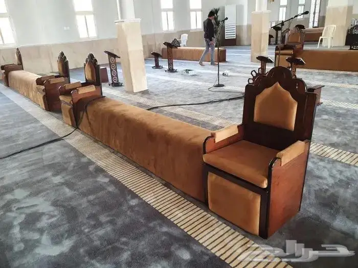 تكاية مساندظهر مساجد دواليب وحوامل مصاحف ديكورات مساجد 29