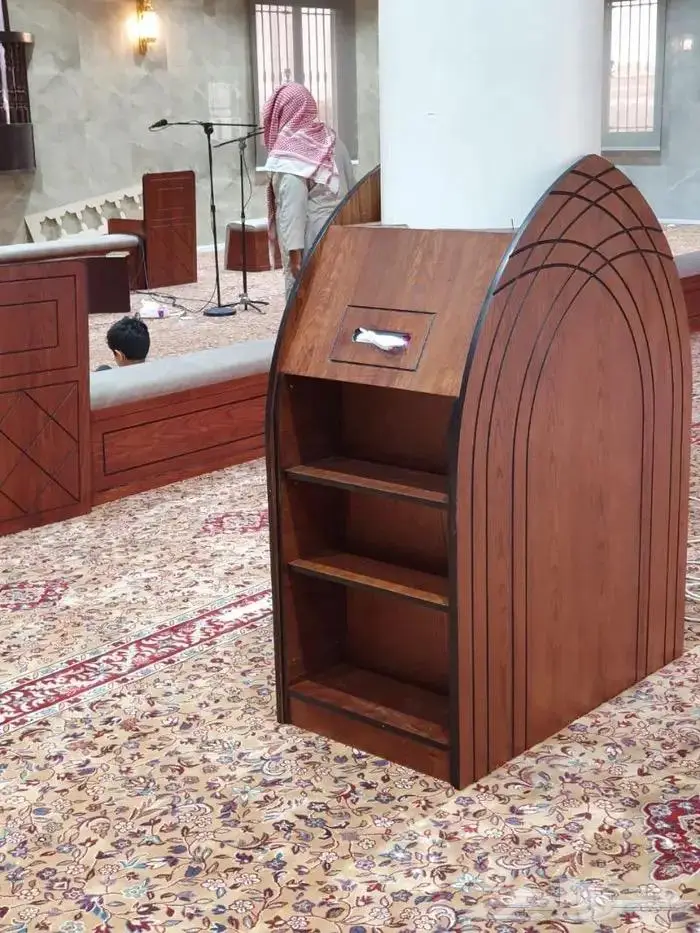 تكاية مساندظهر مساجد دواليب وحوامل مصاحف ديكورات مساجد 44